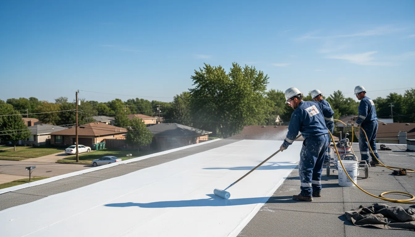 Commercial roof coating in Mccracken, KS near me